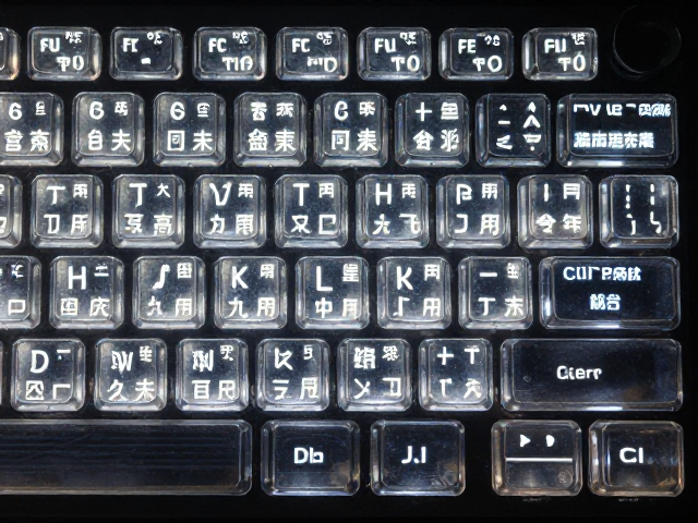 透明PC键帽透光字符怎么检查？清晰度高低实测指南