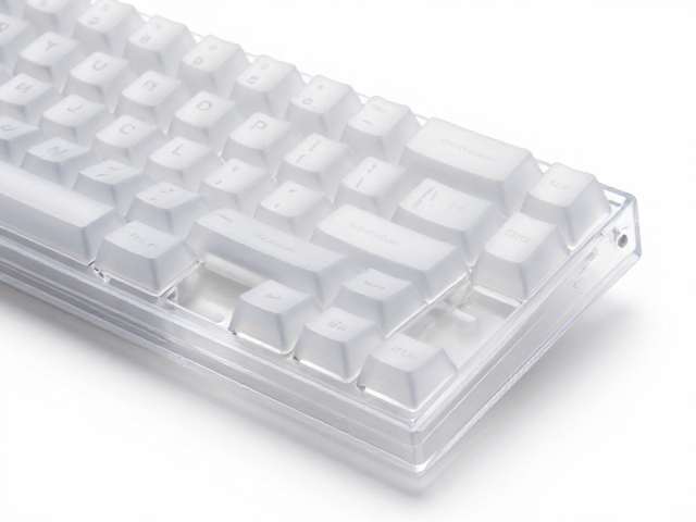 GMK PC系列透明键帽评测，磨砂半透质感与透光性全解析