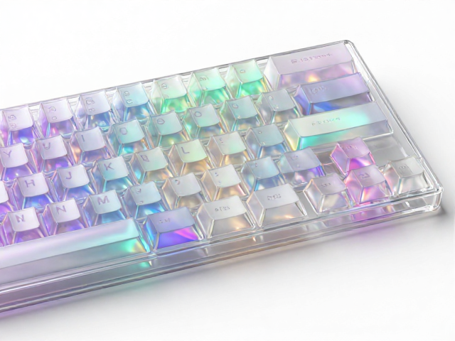 透明PC键帽热染工艺，极光幻彩效果解析与选购指南