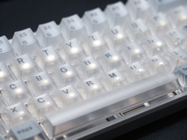 透明PC键帽GMK系列CNC工艺解析，透光性与质感全评测