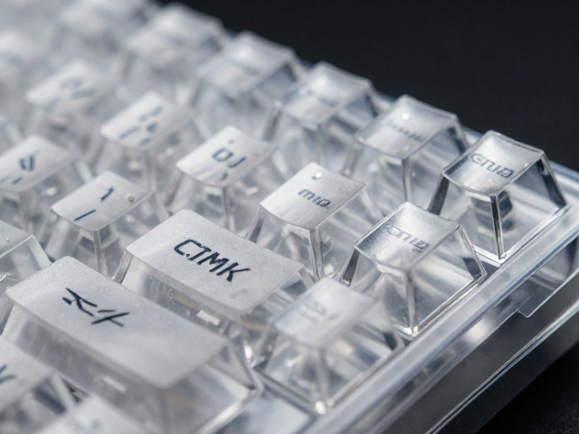 透明PC键帽GMK系列CNC工艺解析，透光性与质感全评测