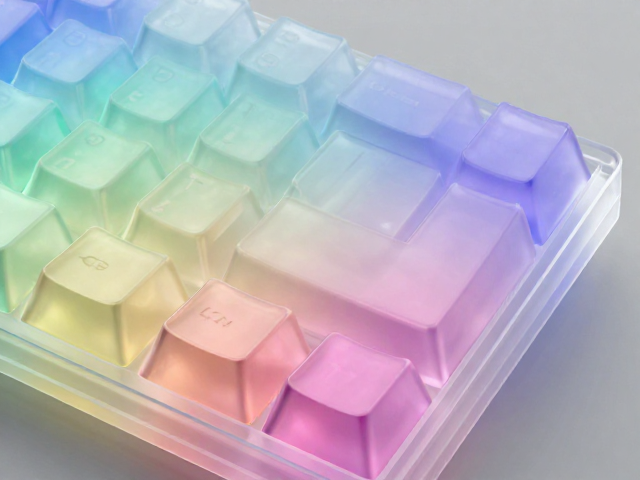 透明PC键帽渐变色彩双色注塑工艺解析，透光性与耐用性全攻略