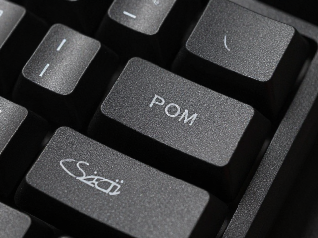 黑POM键帽二次处理工艺解析，办公外设升级指南