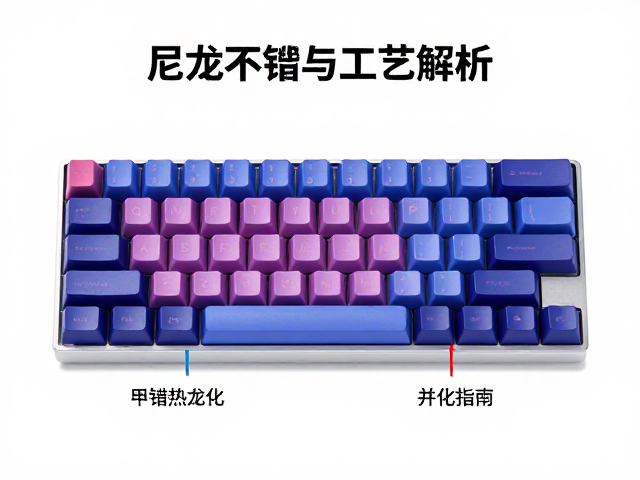 尼龙纯色键帽工艺解析，注塑与热升华区别，标准化与个性化并行指南