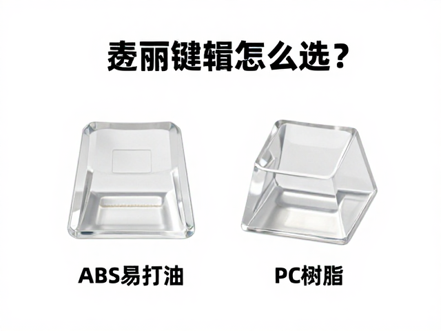 透明树脂键帽怎么选？对比ABS易打油与PC树脂，手感与耐用性全解析