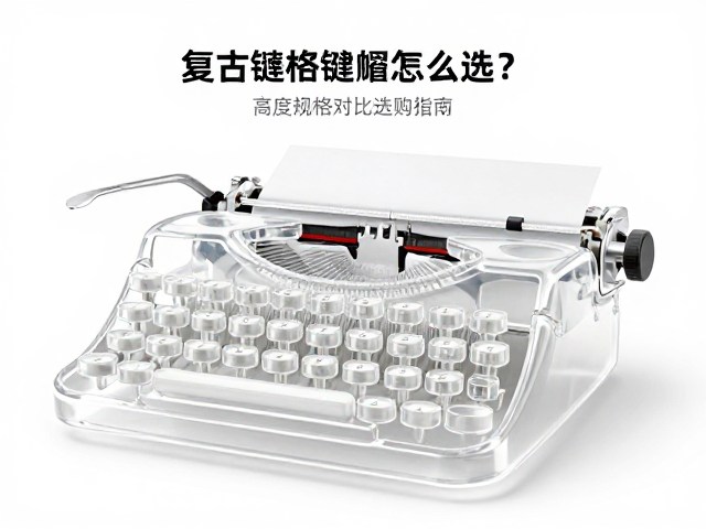 透明树脂复古打字机键帽怎么选？高度规格对比与选购指南