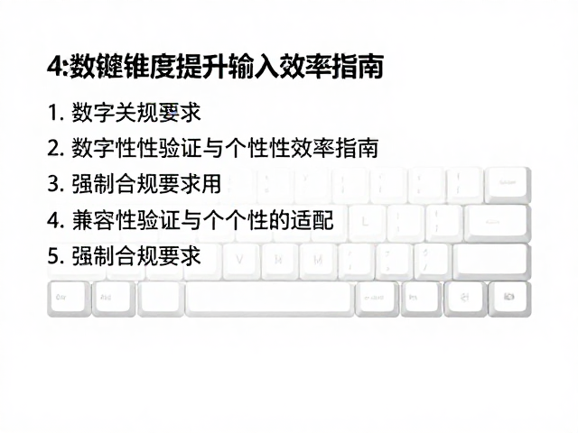机械键盘键帽兼容性评估，4大数字维度提升输入效率指南