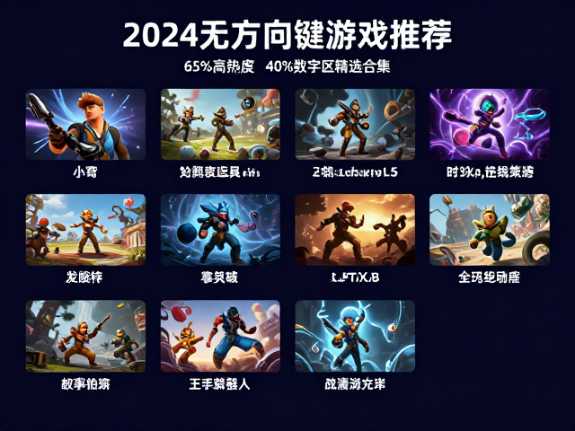 2024无方向键游戏推荐，65%高热度40%数字区精选合集