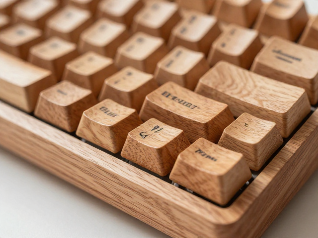 实木键帽怎么选？原木手感温润，避光防裂保养指南