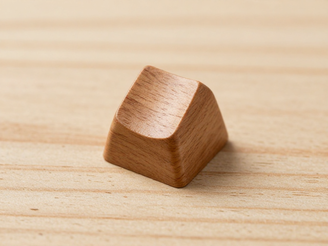 实木键帽基础打磨技巧，打造自然田园风桌面美学