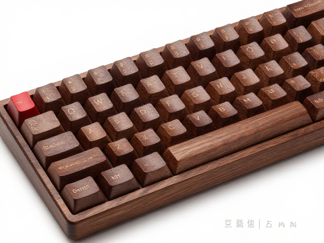 樱桃木实木键帽，传承传统木工技艺，打造极致手感机械键盘