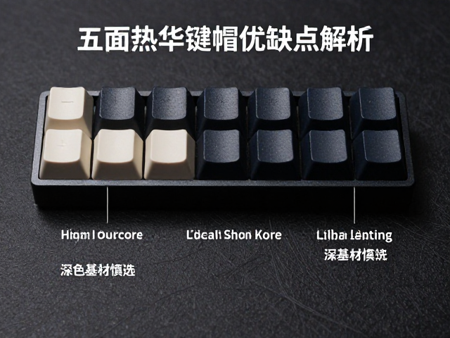 五面热升华键帽优缺点解析，色彩持久细节好，但深色基材慎选