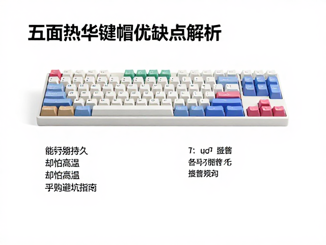 五面热升华键帽优缺点解析，色彩持久却怕高温，选购避坑指南