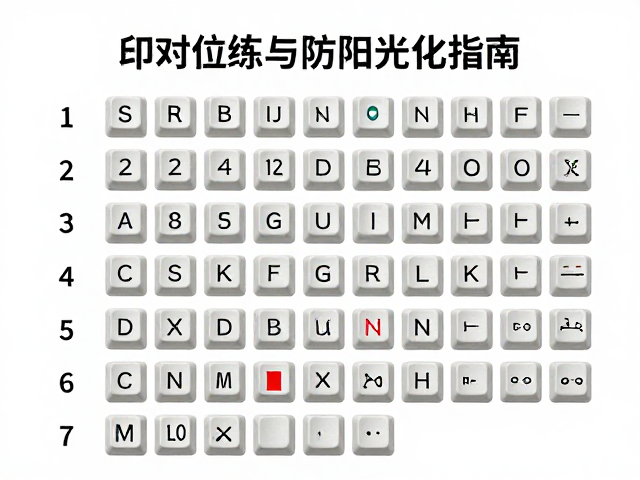 单色丝网印刷键帽，多色套印对位训练与防阳光老化指南