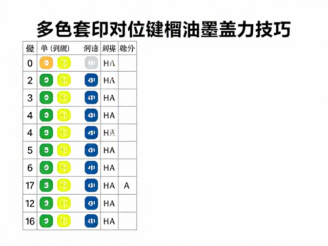 多色套印对位训练，提升单色丝网印刷键帽油墨覆盖力技巧
