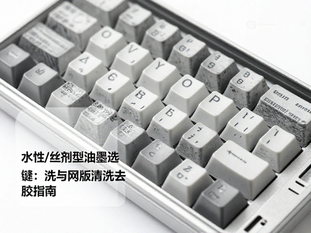 单色丝网印刷键帽工艺，水性/溶剂型油墨选择与网版清洗去胶指南