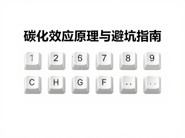 光纤激光雕刻机浅刻键帽，碳化效应原理与避坑指南