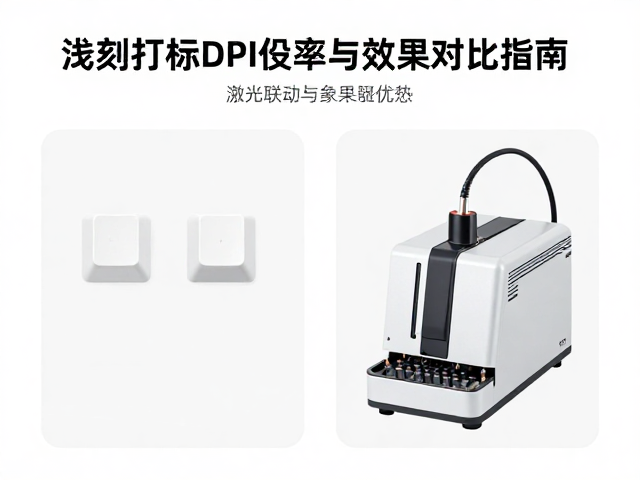 浅刻激光键帽DIY，激光打标机DPI分辨率设置与效果对比指南