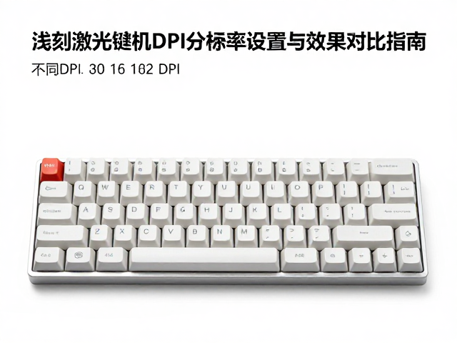 浅刻激光键帽DIY，激光打标机DPI分辨率设置与效果对比指南