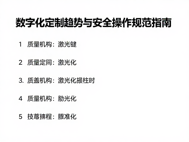 浅刻激光键帽数字化定制趋势与安全操作规范指南