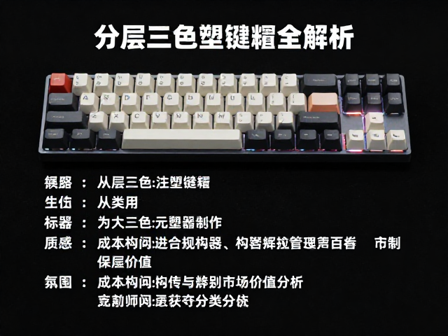 分层三色注塑键帽怎么做？从模具制作到数百元套装全解析