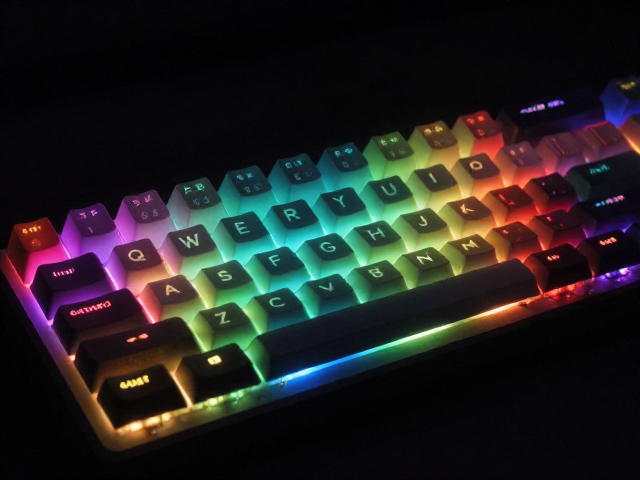 侧面透光键帽，标准ASCII，RGB，打造高颜值机械键盘灯效方案