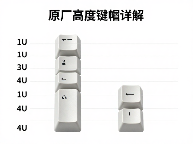 原厂高度键帽详解,1U至4U球冠差异与选购指南
