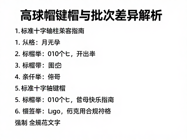 高球帽键帽价格与批次差异解析，标准十字轴柱兼容指南