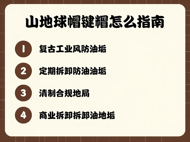 山地球帽键帽怎么选？复古工业风，定期拆卸防油垢指南