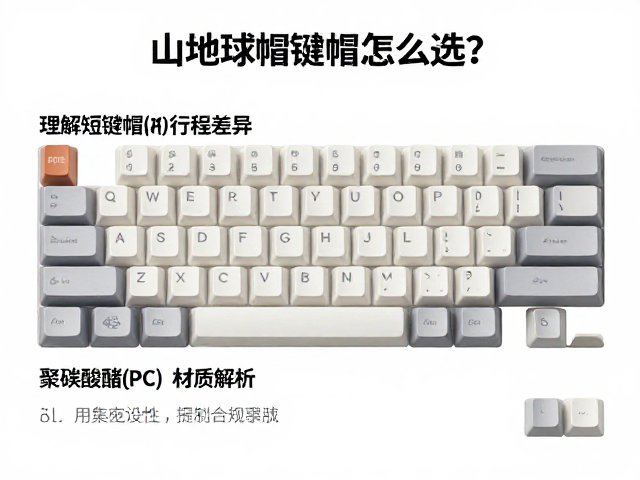 山地球帽键帽怎么选?理解短键帽行程差异,聚碳酸酯(PC)材质解析