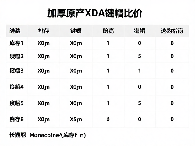 加厚原厂XDA键帽比价，库存状态与选购指南