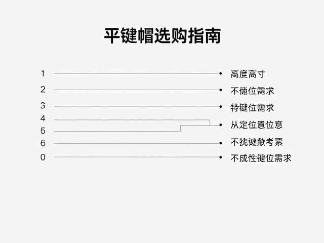 极简平键帽选购指南，核对高度尺寸，满足个性化需求
