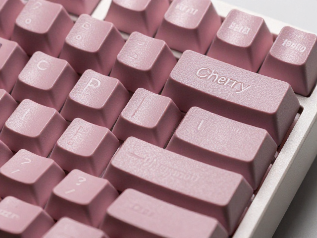 Cherry高度激光雕刻极简平键帽，机械键盘轴体搭配指南