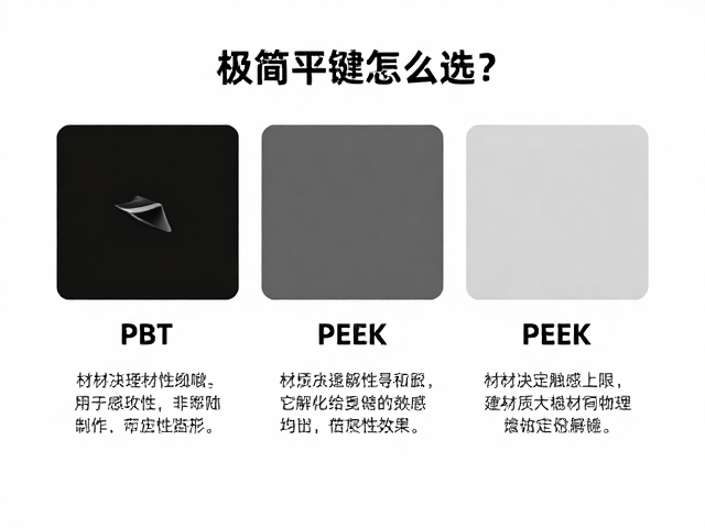 极简平键帽怎么选？聚焦材质手感与个性化定制指南