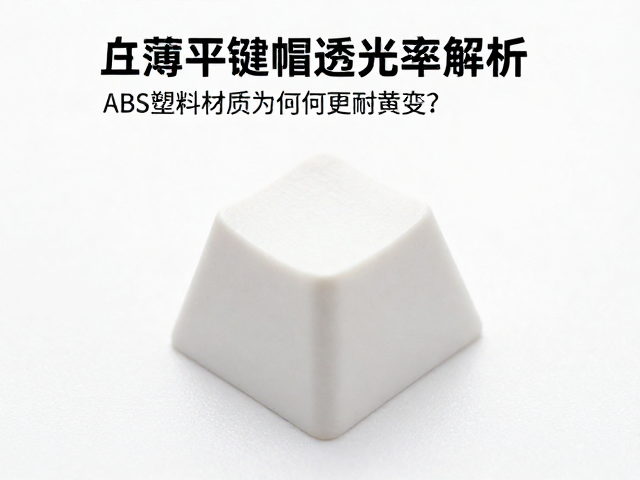 超薄平键帽透光率解析,ABS塑料材质为何更耐黄变?