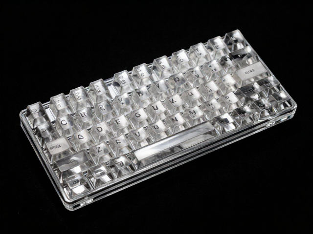 玻璃水晶键帽手工定制，立体造型独特，打造个性机械键盘美学
