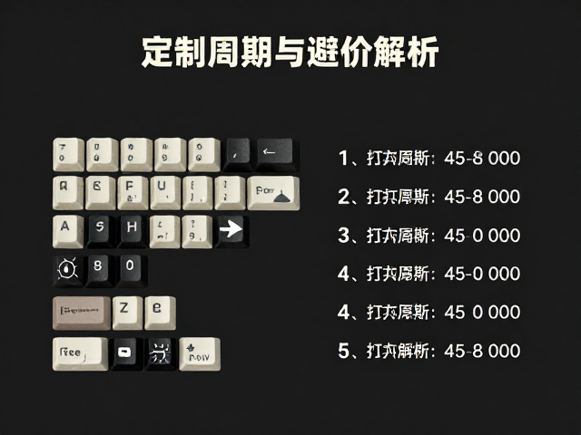 手工个性键帽，从实用到艺术表达，定制周期与价格解析