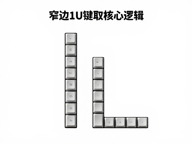 窄边1U键帽垂直拔取教程，从标准高度到自定义高度的完美适配指南