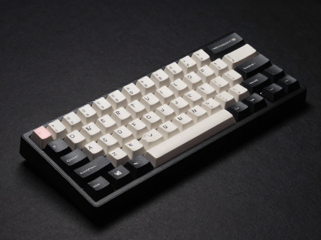 Keychron窄边1U键帽复古黑白配色，提升机械键盘颜值与打字手感