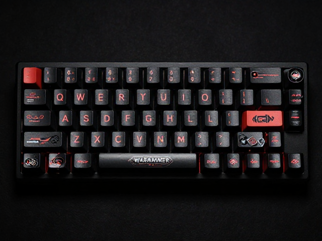 赛博朋克风GMK Warhammer高端原厂复刻键帽，极致机械美学