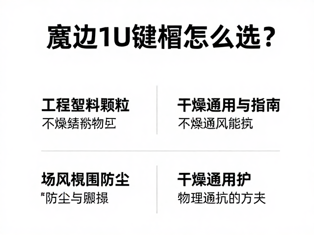 宽边1U键帽怎么选？工程塑料颗粒，干燥通风存放指南