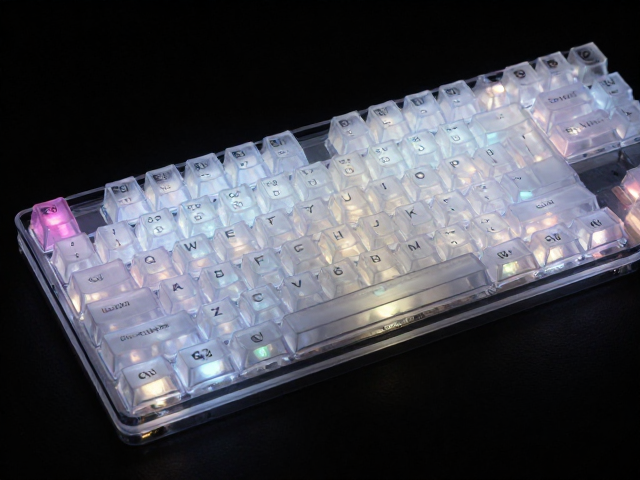 全透光键帽搭配自定义PCB,打造极致多媒体客制化机械键盘
