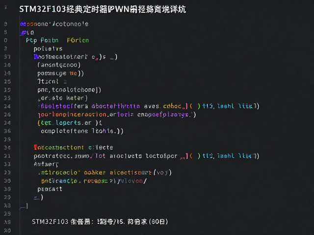 STM32F103经典定时器PWM输出实战，代码详解与避坑指南