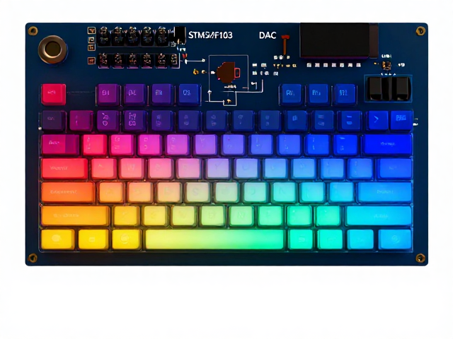 STM32F103 DAC实现键盘灯效动态渐变控制方案