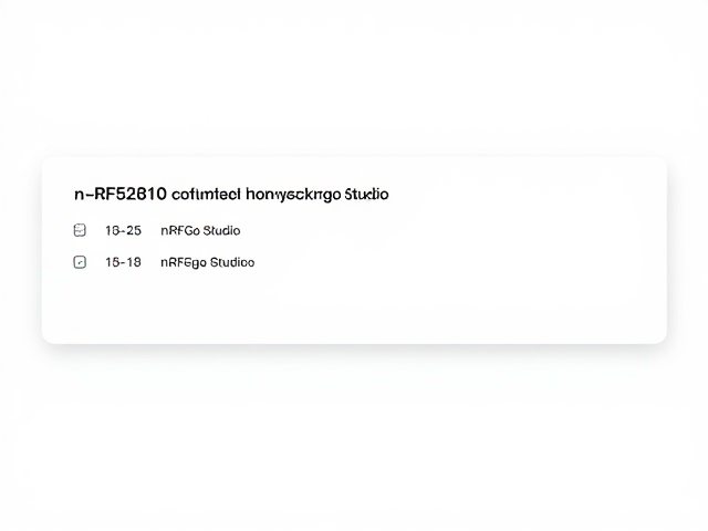 nRF52810超低功耗模式设置，nRFgo Studio配置指南与优化技巧