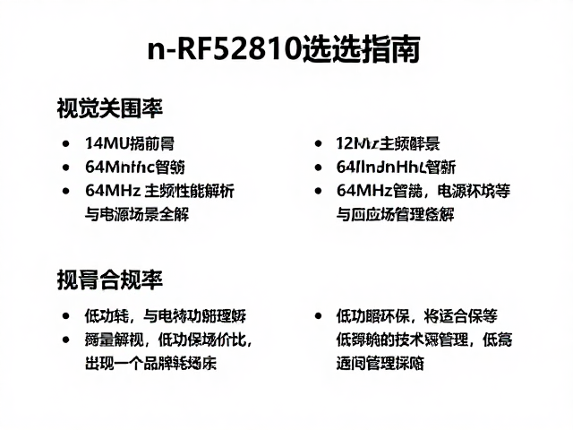 nRF52810选型指南，64MHz主频性能解析与应用场景全解