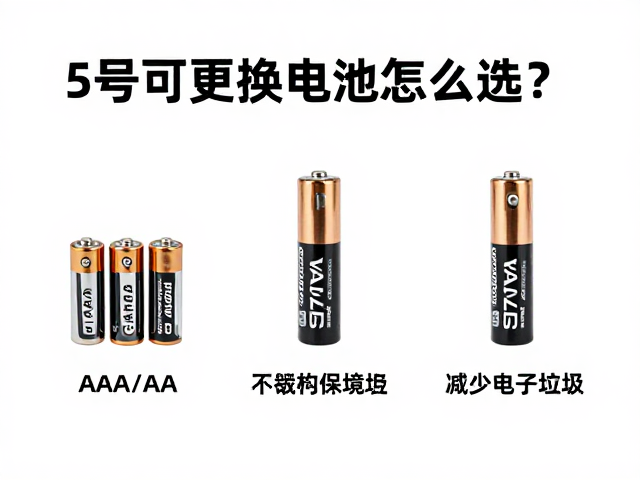 5号可更换电池怎么选？兼容AAA/AA干电池，助力减少电子垃圾