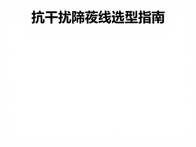 工业设备操控与轨道交通控制台抗干扰屏蔽线选型指南