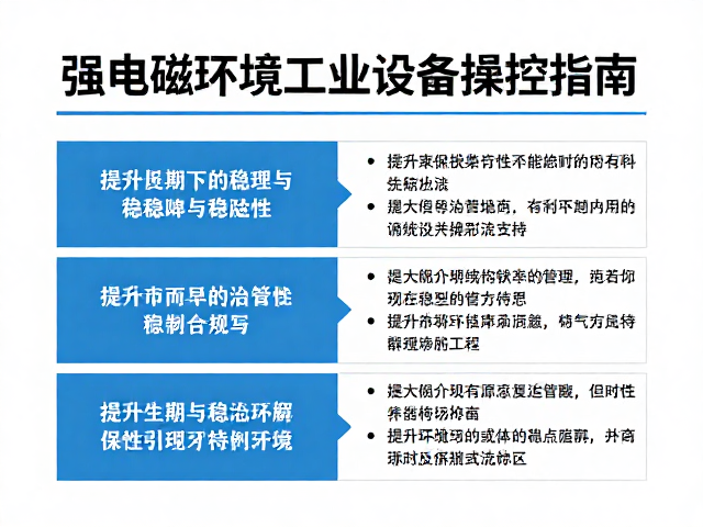 强电磁环境工业设备操控指南，提升长寿命周期与稳定性