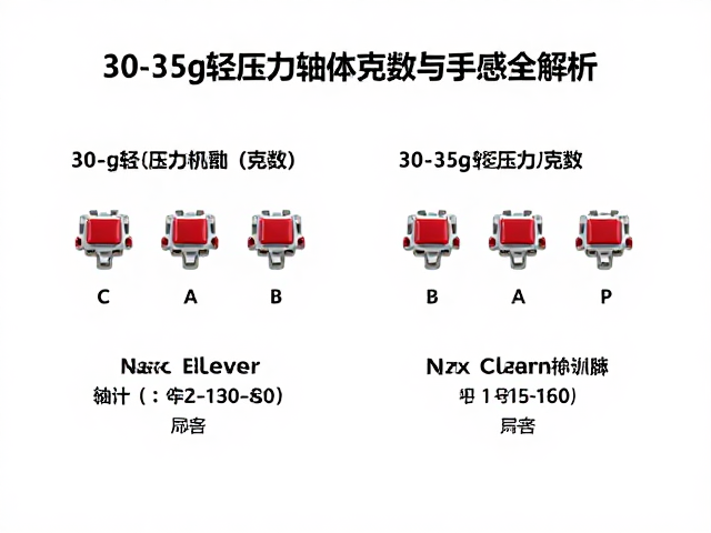客制化机械键盘轴体怎么选？30-35g轻压力轴体克数与手感全解析